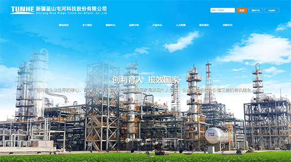 新疆蓝山屯河科技股份有限公司官网全新改版上线，助力企业数字化升级